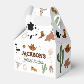 Jongen Mijn Eerste Rodeo Cowboy 1e Verjaardag Bedankdoosjes (Voorkant Zijde)