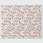 Jongen Mijn Eerste Rodeo Cowboy 1e Verjaardag Cadeaupapier (Vlak)