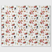 Jongen Mijn Eerste Rodeo Cowboy Kerstdag Cadeaupapier (Vlak)