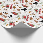 Jongen Mijn Eerste Rodeo Cowboy Kerstdag Cadeaupapier (Hoek)