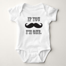 Jongen Mustache Little Man First Birthday T-shirt