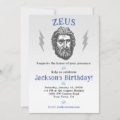 Jongen Mythology Birthday Invite: Uitnodiging van  (Voorkant)