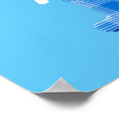 Jongen naam aangepaste geruite letter Y Poster (Hoek)