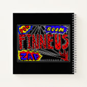 Jongen naam Finneus Spider Super Powers Notitieboek (Achterkant)