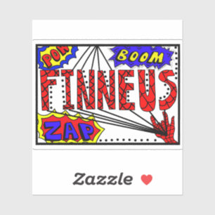Jongen naam Finneus Sticker