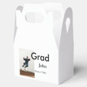 jongen naam toevoegen datum jaar tekst QR afstuder Bedankdoosjes (Geopend)