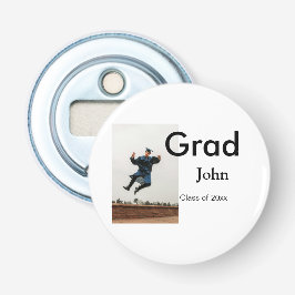 jongen naam toevoegen datum jaar tekst QR afstuder Button Flesopener