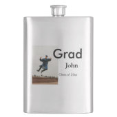 jongen naam toevoegen datum jaar tekst QR afstuder Flacon (Voorkant)