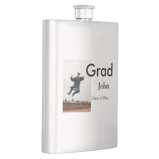 jongen naam toevoegen datum jaar tekst QR afstuder Flacon (Rechts)