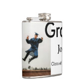 jongen naam toevoegen datum jaar tekst QR afstuder Heupfles (Rechts)