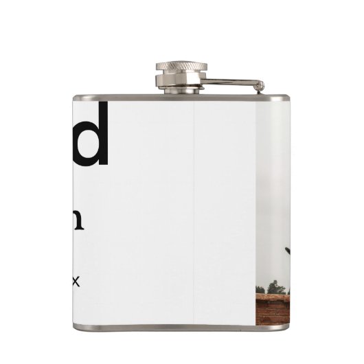 jongen naam toevoegen datum jaar tekst QR afstuder Heupfles (Achterkant)