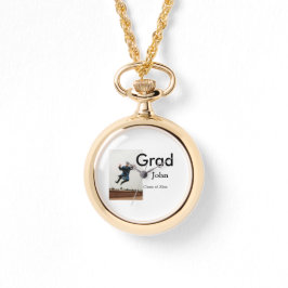 jongen naam toevoegen datum jaar tekst QR afstuder Horloge