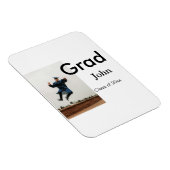 jongen naam toevoegen datum jaar tekst QR afstuder Magneet (Rechterzijde)