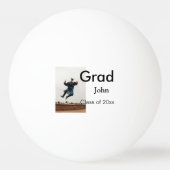 jongen naam toevoegen datum jaar tekst QR afstuder Pingpongbal (Achterkant)