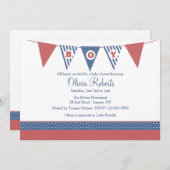 Jongen Nautisch Baby shower Uitnodiging (Voorkant / Achterkant)