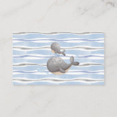 Jongen Nautische Walvis Baby shower Luier Raffle K Informatiekaartje (Achterkant)