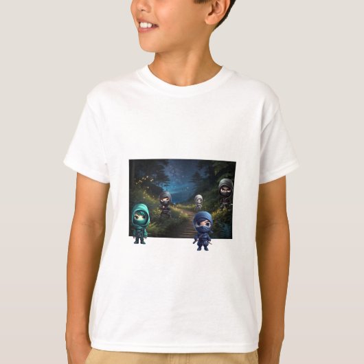 Jongen ninja t-shirt (Voorkant)