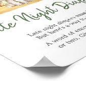 Jongen Oerwoud Safari Dieren Late Night Luiers Poster (Hoek)