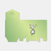 Jongen of Girl Cute en Fun Delivery Stork Bedankdoosjes (Uitgevouwen)