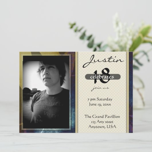 Jongen of Mannen Birthday Kaart (Staand voorkant)