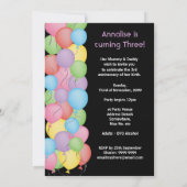 Jongen of Meisje 3e Verjaardagspartij Douane uitno Kaart (Achterkant)