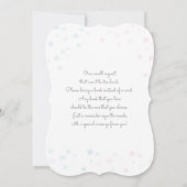 Jongen of Meisje Baby voeten Geslacht onthullen Kaart (Achterkant)