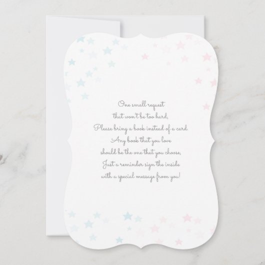 Jongen of Meisje Baby voeten Geslacht onthullen Kaart (Achterkant)