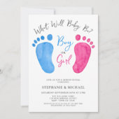 Jongen of meisje Blauw of Roze Geslacht Onthulling Kaart (Voorkant)