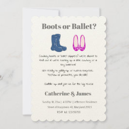 Jongen of Meisje Cowboy Laarzen Balet Geslacht Ont Kaart