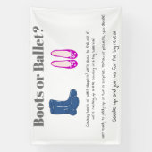 Jongen of Meisje Cowboy Laarzen Balet Geslacht Ont Spandoek (Verticaal)