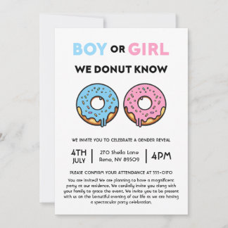 Jongen of meisje dat we niet kennen Genderonthulli Kaart