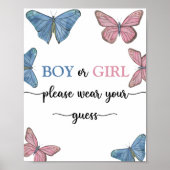 Jongen of Meisje draag je gok. Poster (Voorkant)