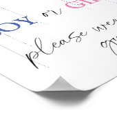 Jongen of Meisje, draag u alstublieft uw Poster (Hoek)