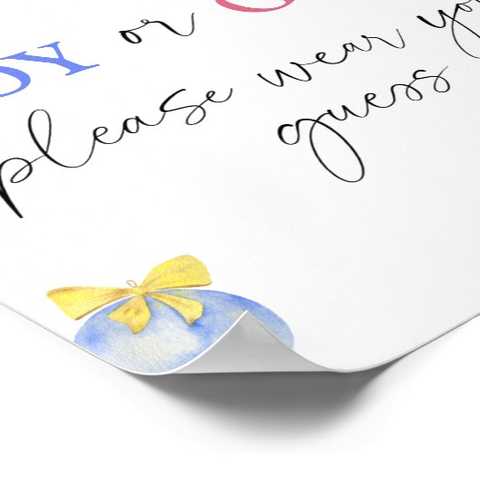 Jongen of Meisje, draag u alstublieft uw Poster (Hoek)