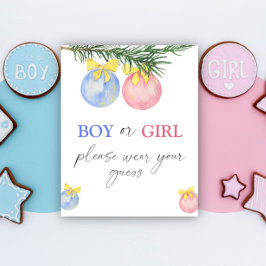 Jongen of Meisje, draag u alstublieft uw Poster