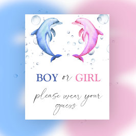 Jongen of Meisje, draag u alstublieft uw Poster