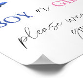 Jongen of Meisje, draag u alstublieft uw Poster (Hoek)