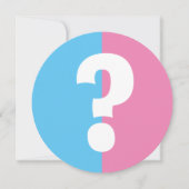 Jongen of meisje gender onthullen baby shower fees kaart (Voorkant)