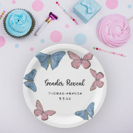 Jongen of meisje. Genderonthulling Papieren Bordje