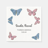 Jongen of meisje. Genderonthulling Servet (Voorkant)