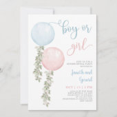 Jongen of meisje Geslacht onthullen Baby shower Ui Kaart (Voorkant)