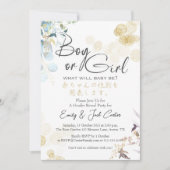 Jongen of meisje geslacht onthullen botanisch goud kaart (Voorkant)