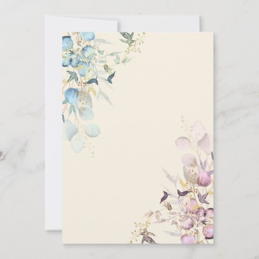 Jongen of meisje geslacht onthullen botanisch goud kaart (Achterkant)