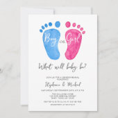 Jongen of meisje Geslacht onthullen Kaart (Voorkant)