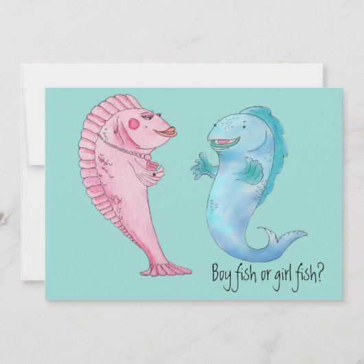 Jongen of meisje Geslacht onthullen uitnodiging (Voorkant)