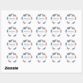 Jongen of meisje. Geslacht onthulling Ronde Sticker (Vel)