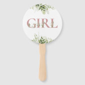 Jongen of meisje groenheid geslacht onthulling ste handwaaier (Voorkant)