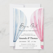 Jongen of meisje - Hete luchtballonnen - gender re Kaart (Voorkant)