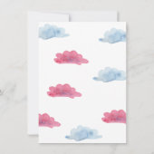 Jongen of meisje - Hete luchtballonnen - gender re Kaart (Achterkant)