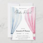 Jongen of meisje - Hete luchtballonnen - gender re Kaart (Voorkant)